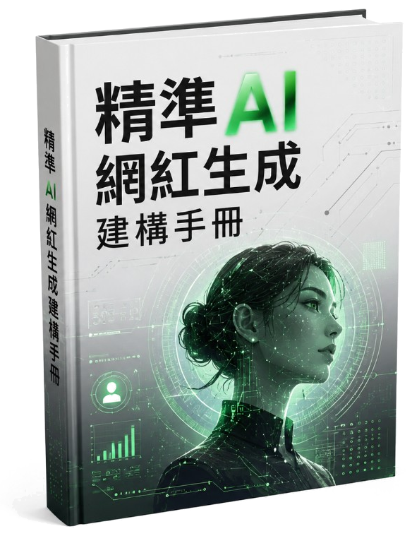 精準 AI 網紅生成建構手冊書籍示意圖